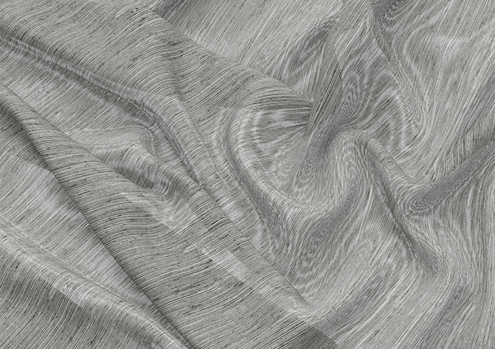 Sahara Voile, Metallic Grey - Motorised Roman Blind - Image 4